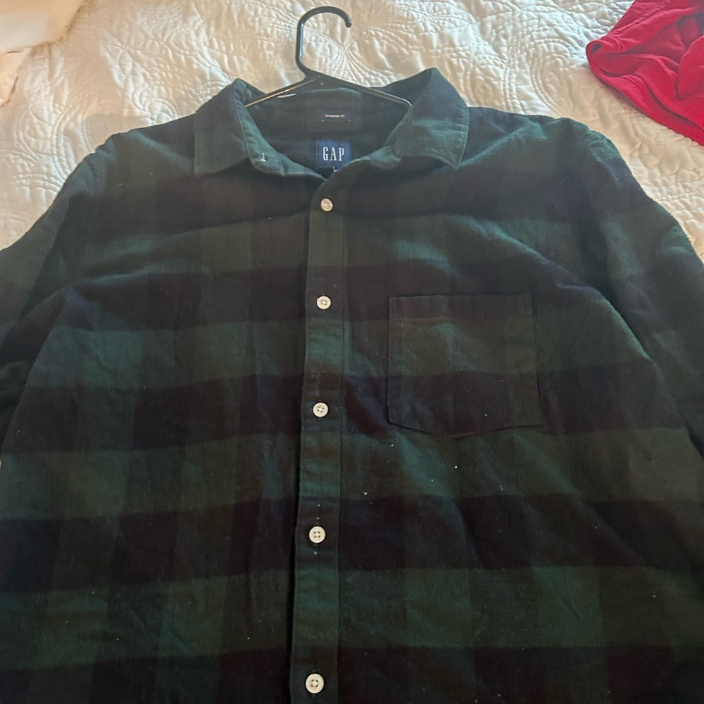 Vans XL flannel green NEVER WORN